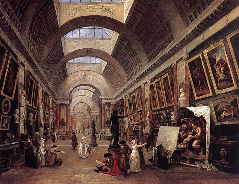 Проект оформления Большой галереи Лувра, 1796 / Московский антиквар