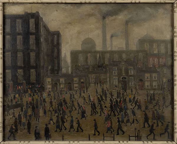 Ранний шедевр Л. С. Лоури «На пути к фабрике» (1926) (источник: Lyon & Turnbull) | Московский антиквар