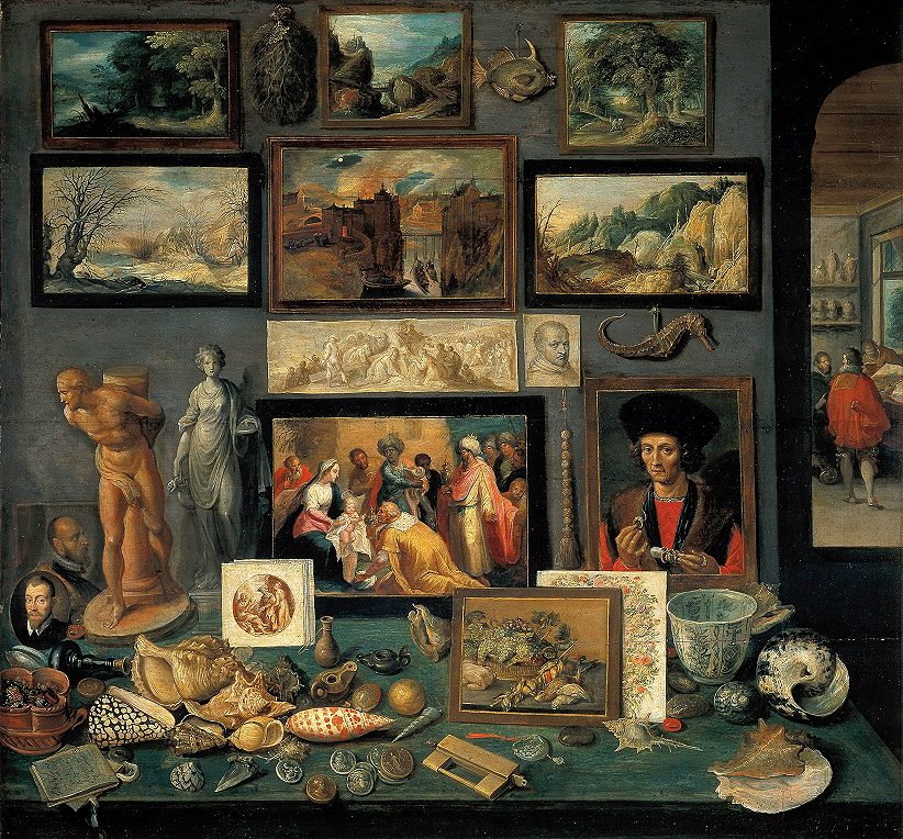 Франс Франкен Младший «Кабинет редкостей» (Kuriositätenkabinett) (1620–1625 или c. 1636) | Антикмедиа